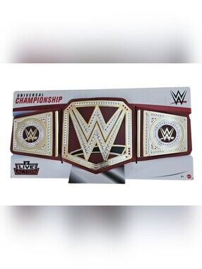 WWE Universal Championship Live Action Replica Toy Red Champion  Belt Mattel